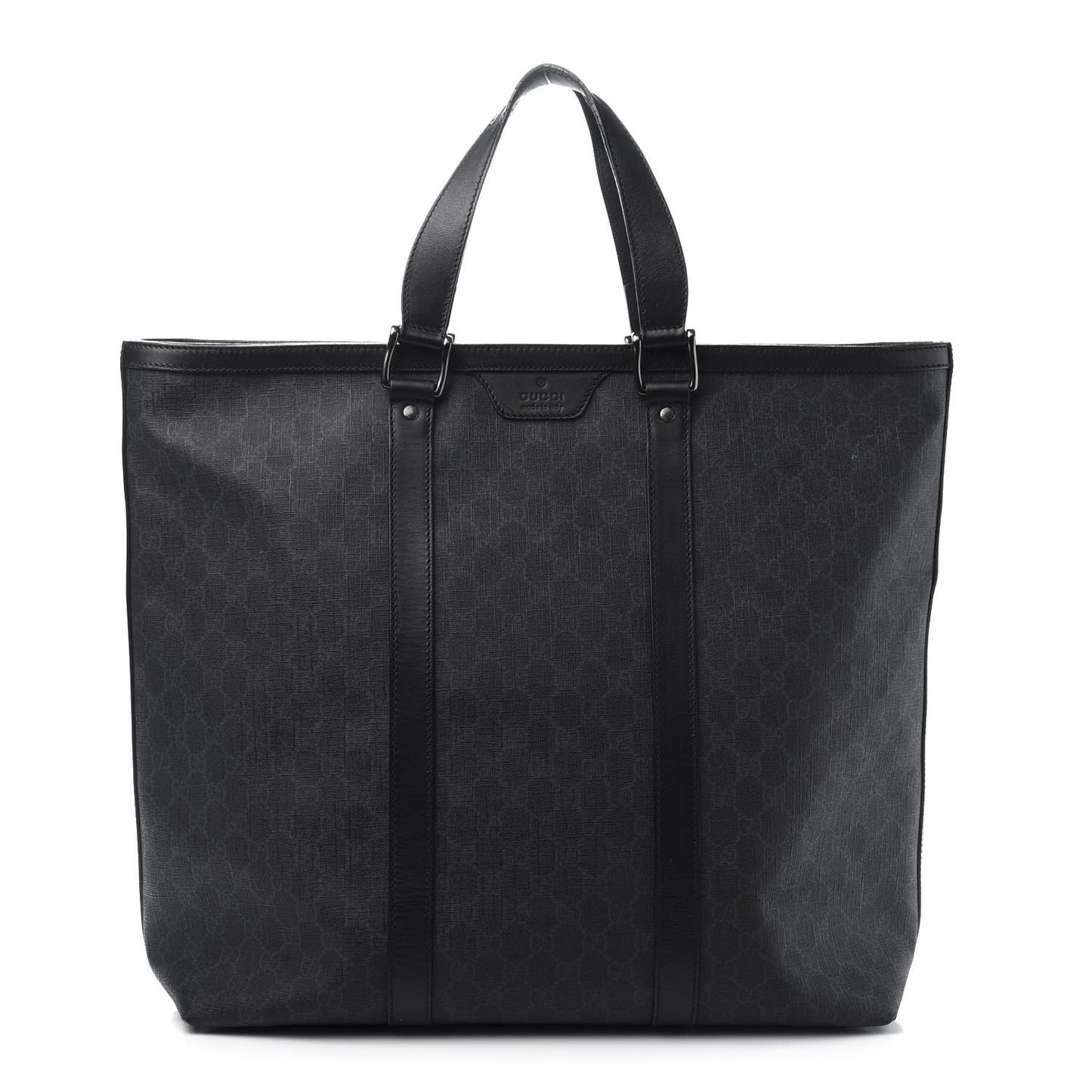 GG Supreme Monogram Tote Black Grey