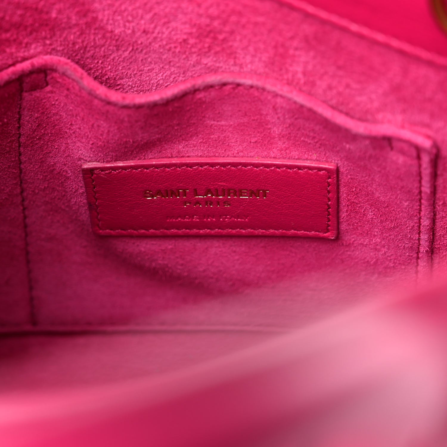 Saint Laurent Calfskin Nano Sac De Jour Lipstick Fuchsia 6 of 23