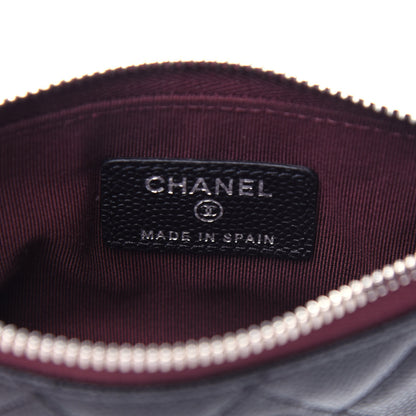 Chanel Caviar Quilted Small Cosmetic Case Black 6 of 8