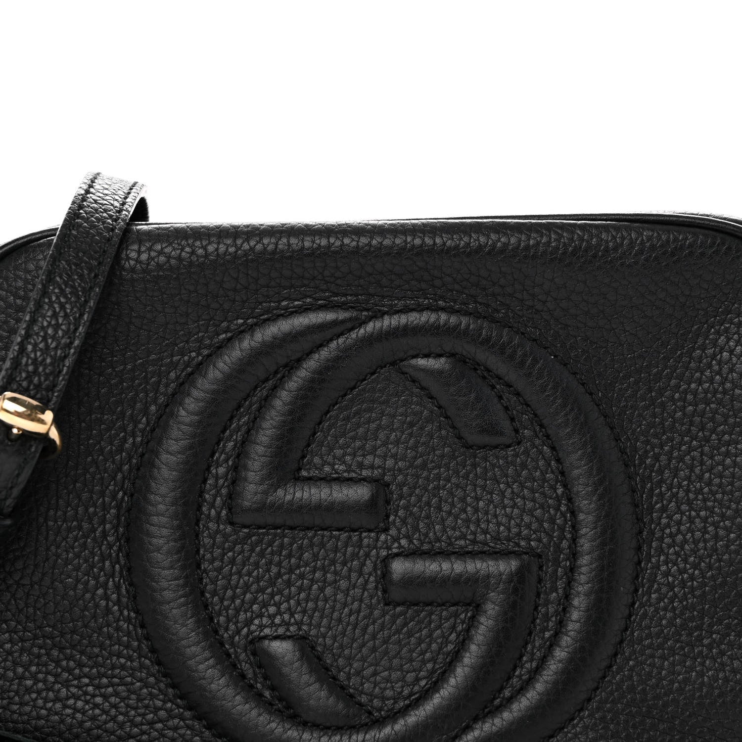 Gucci Pebbled Calfskin Small Soho Disco Bag Black 8 of 13