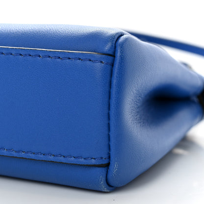 Fendi Shiny Nappa Micro Peekaboo Iconic Satchel Bluette 11 of 13