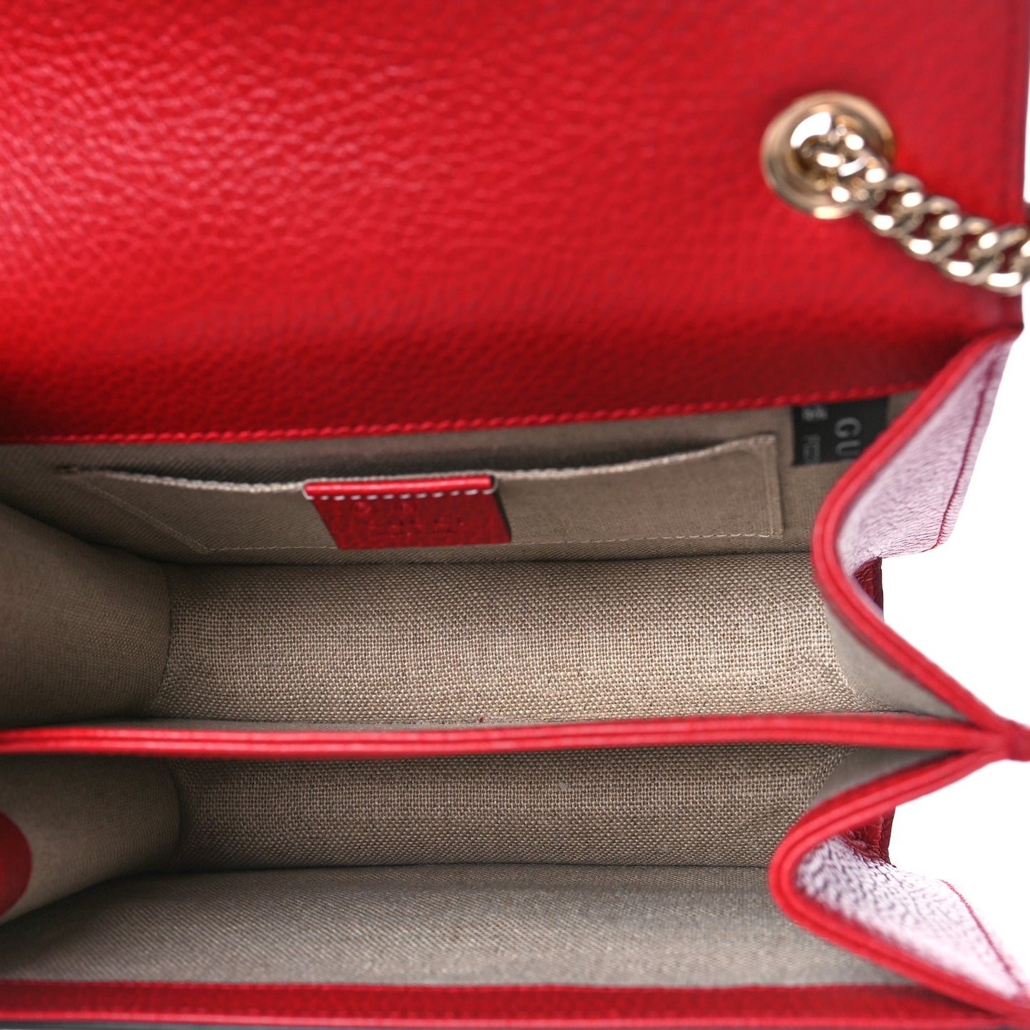 Dollar Calfskin Small Interlocking G Shoulder Bag Red