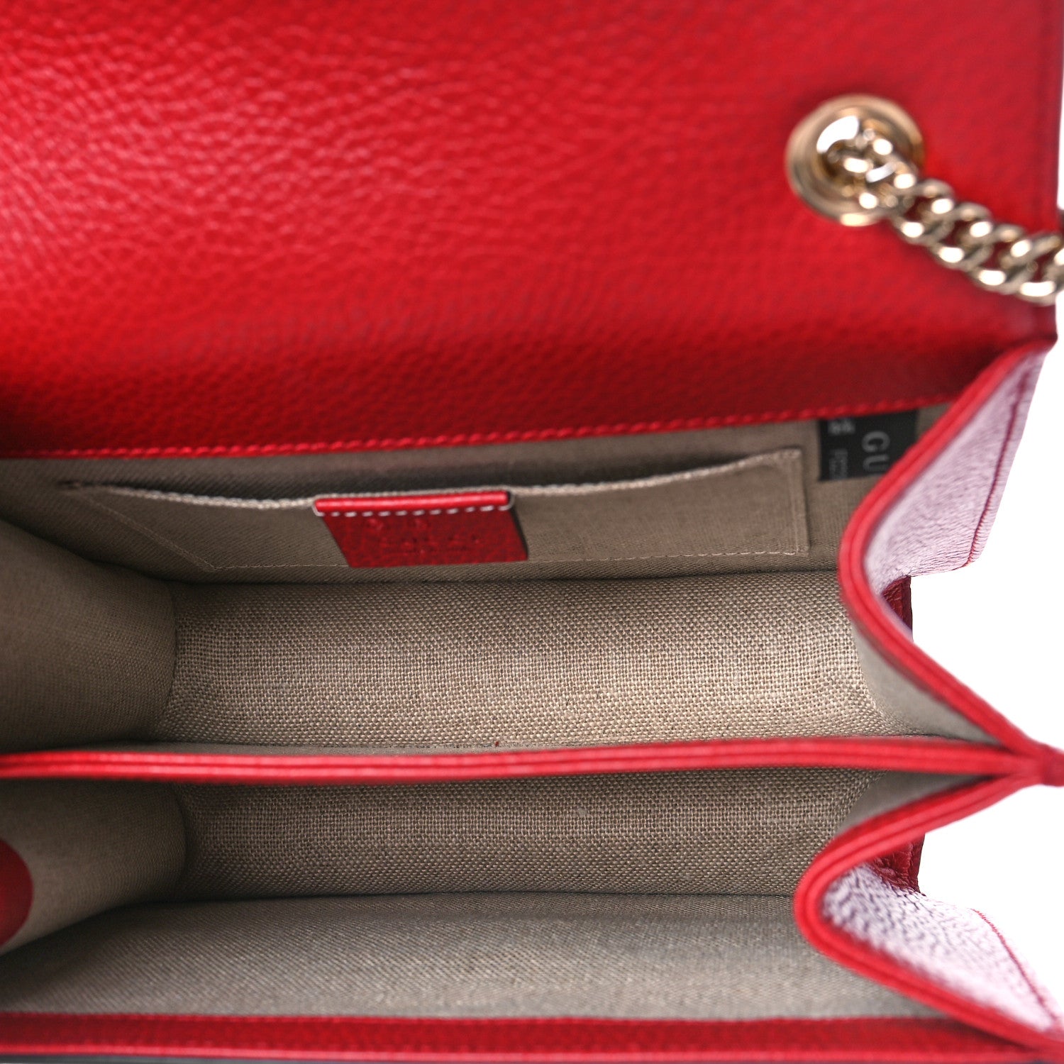 Gucci Dollar Calfskin Small Interlocking G Shoulder Bag Red 5 of 9