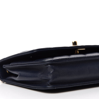 Chanel Lambskin Quilted Trendy CC Wallet On Chain WOC Navy 6 of 11