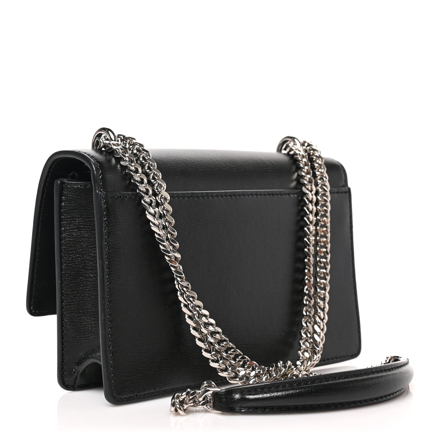 Calfskin Monogram Sunset Chain Wallet Black