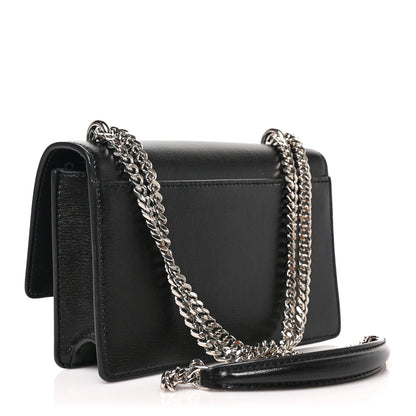 Saint Laurent Calfskin Monogram Sunset Chain Wallet Black 3 of 8