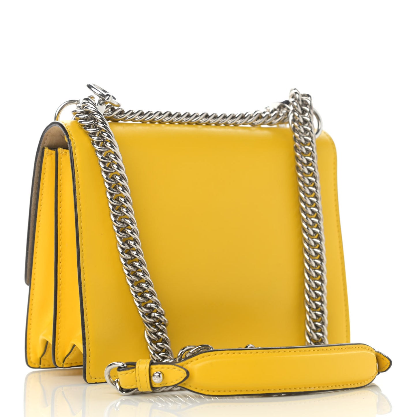 Vitello Liberty Studded Small Kan I Shoulder Bag Limone Multicolor
