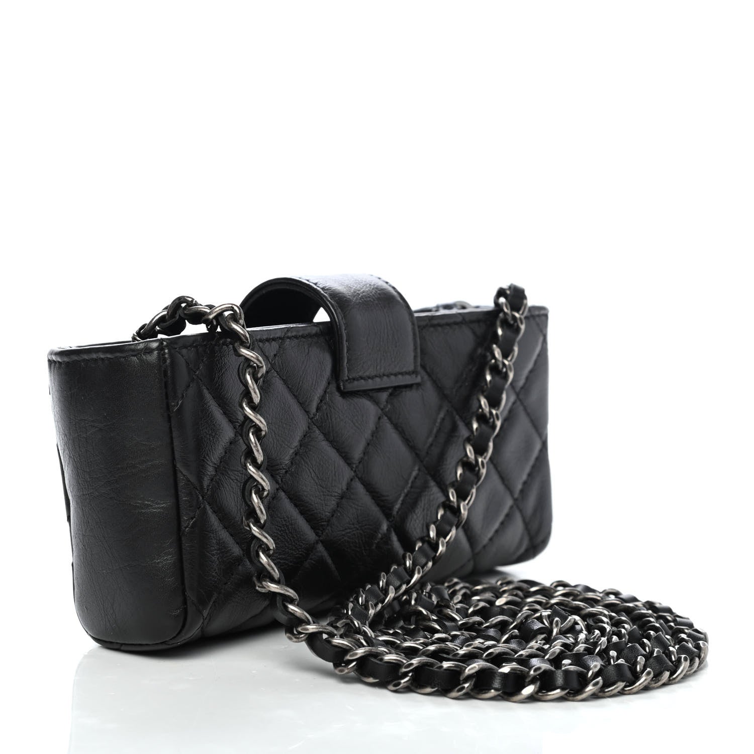 Chanel Aged Calfskin Lucky Charms 2.55 Reissue Mini Clutch With Chain Black 2 of 4
