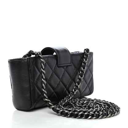Chanel Aged Calfskin Lucky Charms 2.55 Reissue Mini Clutch With Chain Black 2 of 4