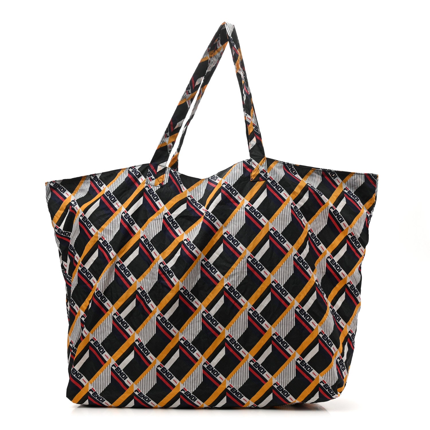 Fendi X FILA Calfskin Mania Tote Charm White Blueberry Multicolor 7 of 13
