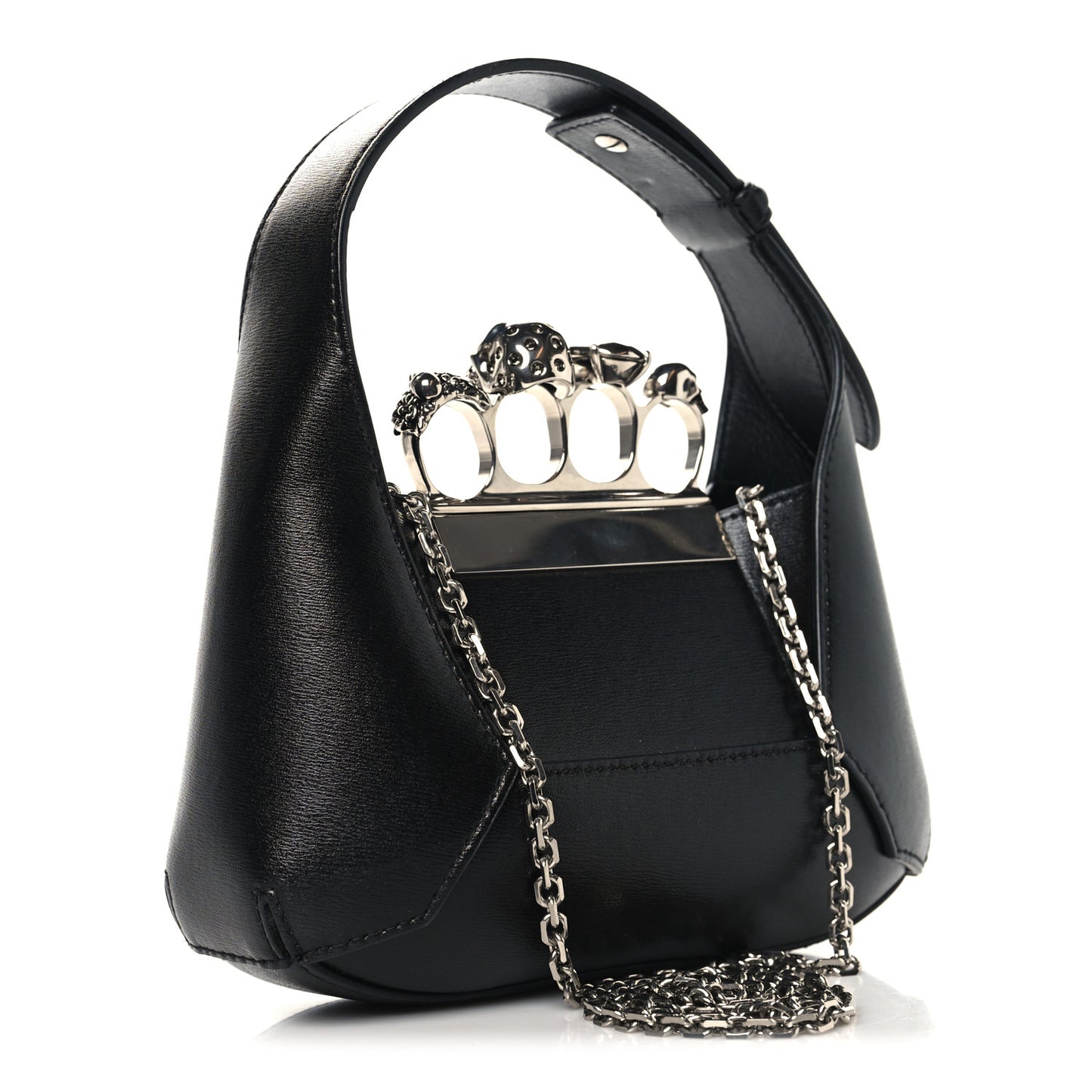 Calfskin Mini The Jeweled Hobo Black