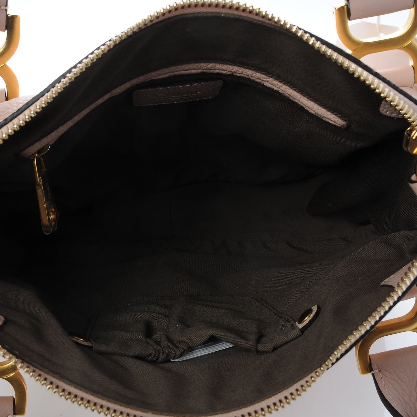 Calfskin Small Marcie Satchel Blush Nude