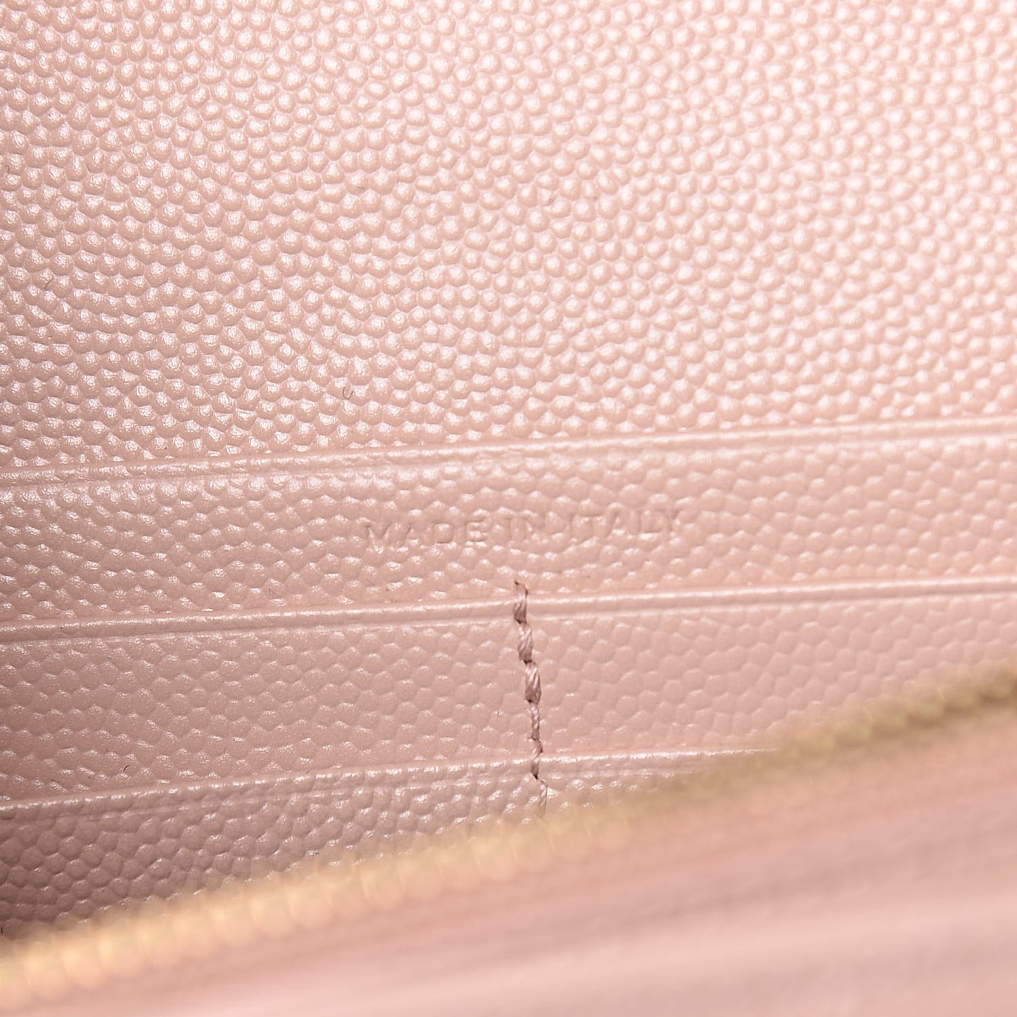 Grain De Poudre Matelasse Chevron Monogram Chain Wallet Rose Antic