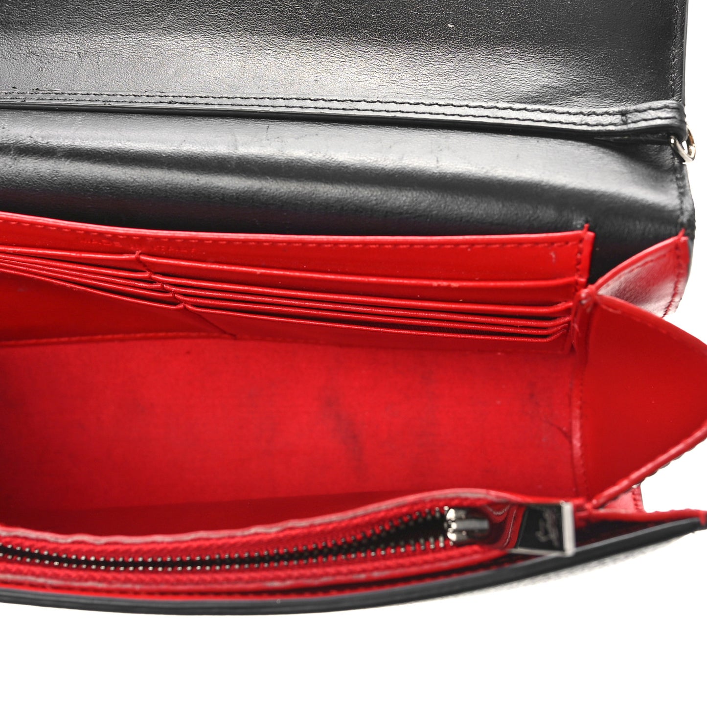 Calfskin Spikes Loubinthesky Paloma Clutch Black