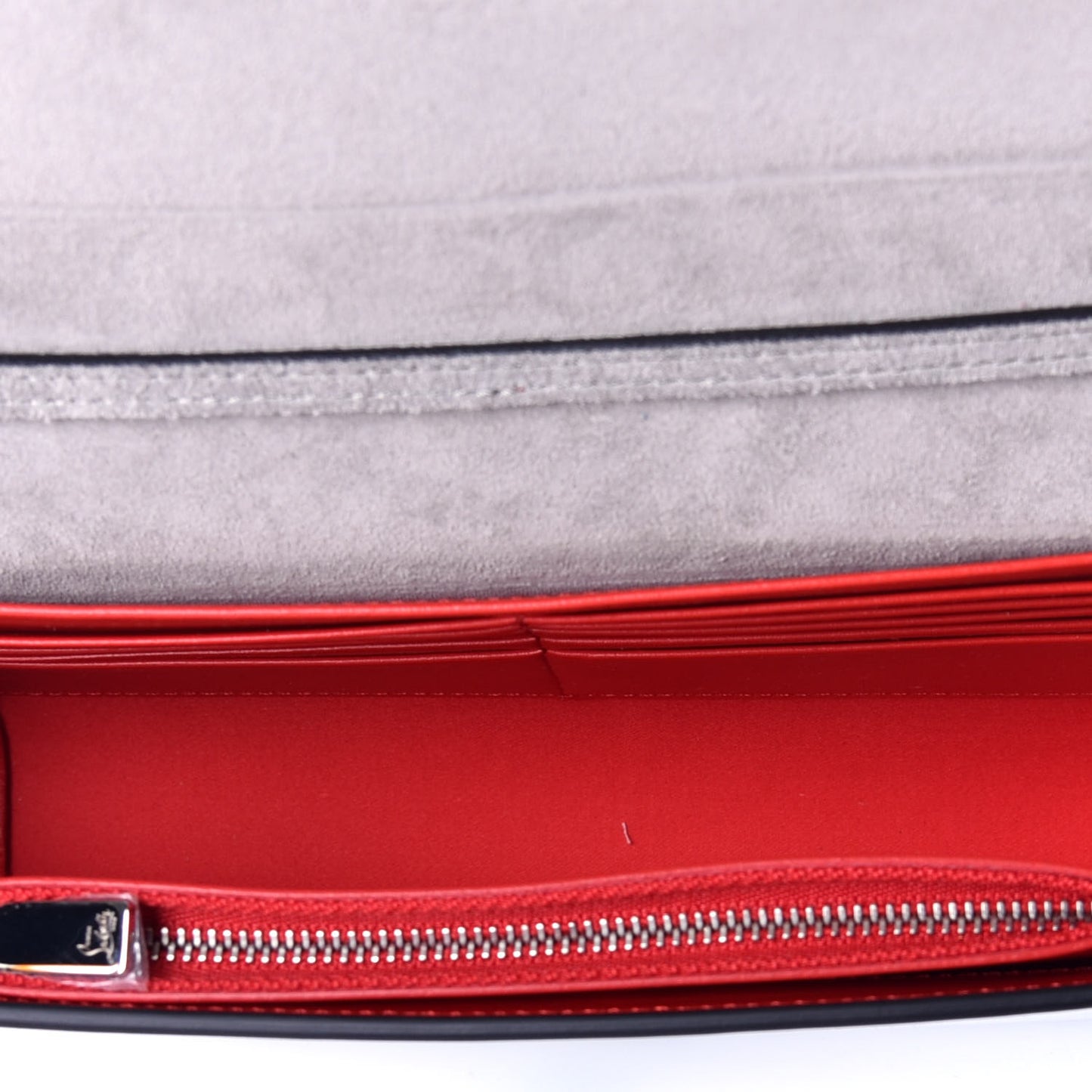 Metallic Calfskin Spikes Multimetal Paloma Clutch Silver