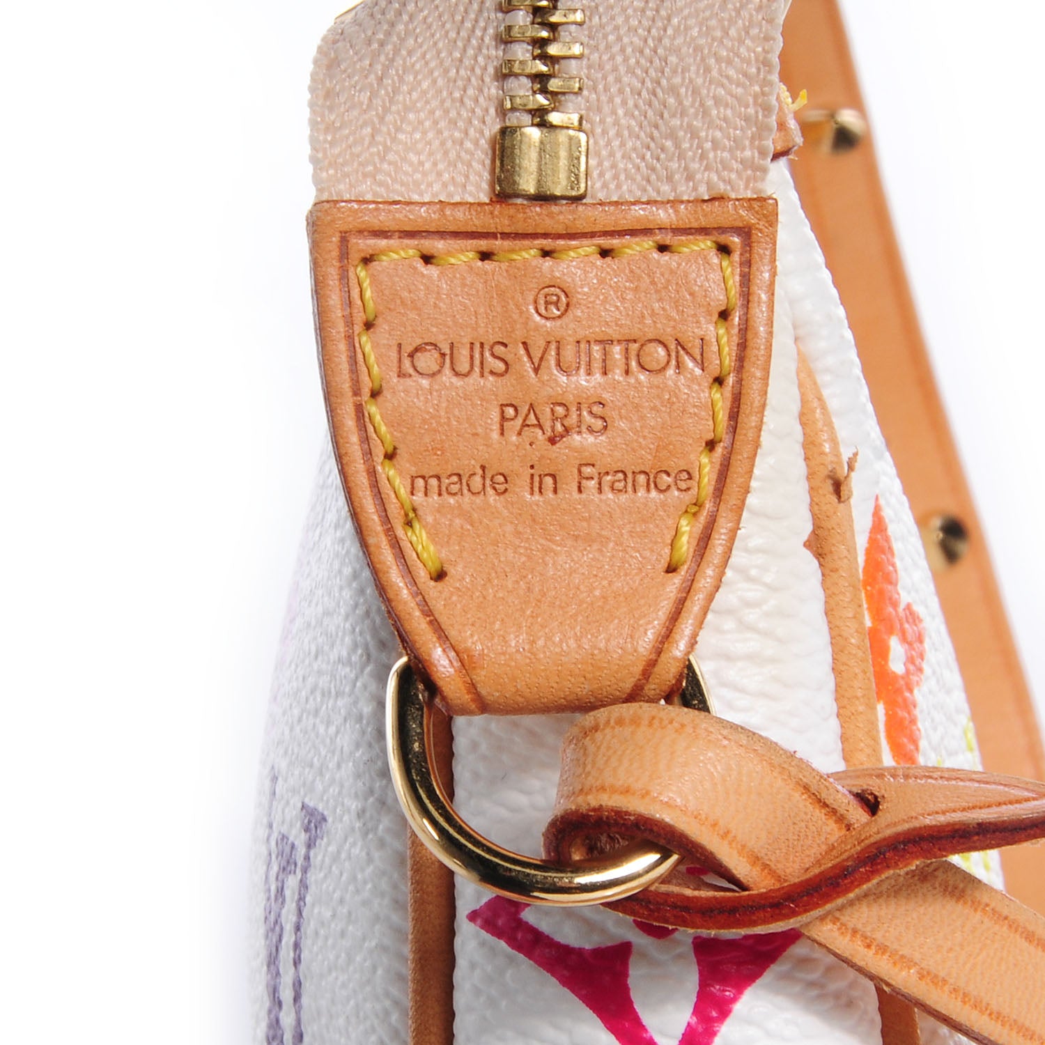 Louis Vuitton Monogram Multicolor Pochette Accessories White 8 of 8