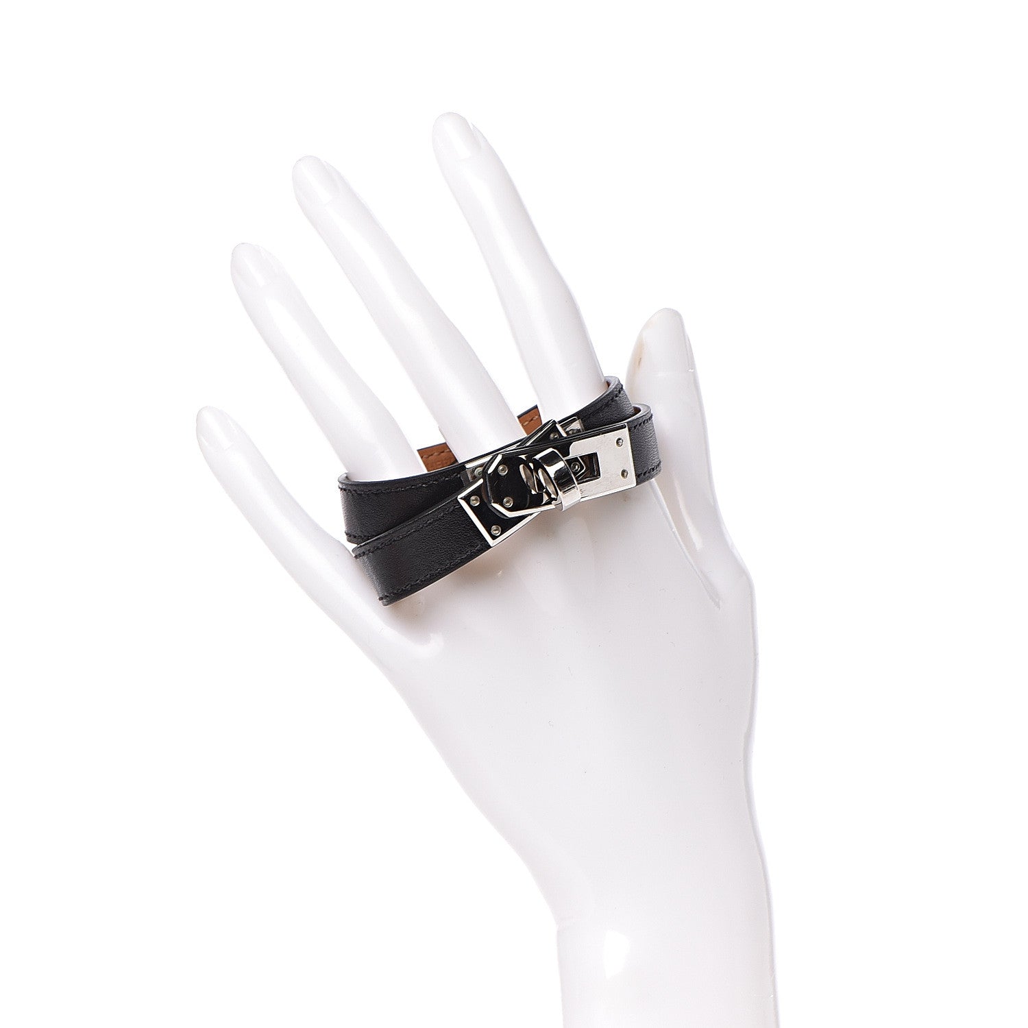 Hermes Box Kelly Double Tour Bracelet M Black 2 of 7