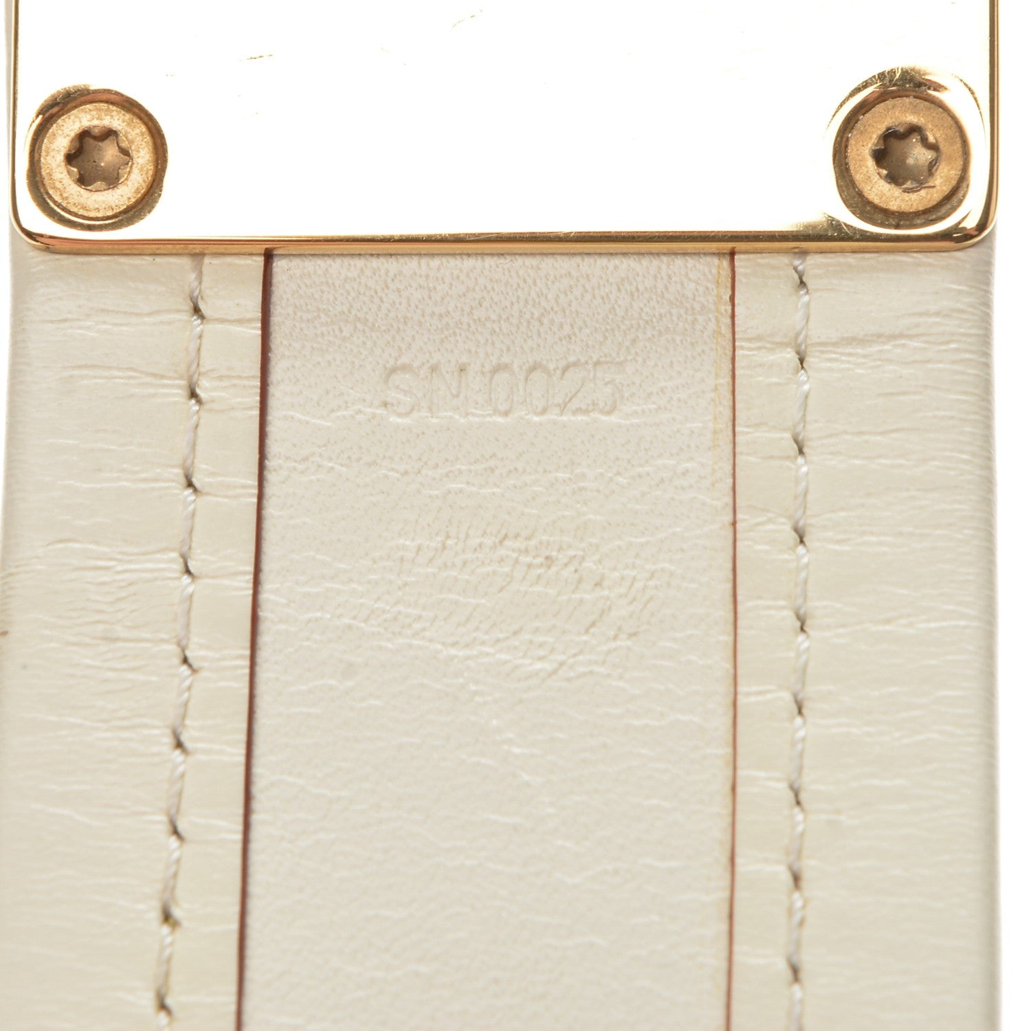 Louis Vuitton Chèvre Suhali S Lock Bracelet M White 8 of 8