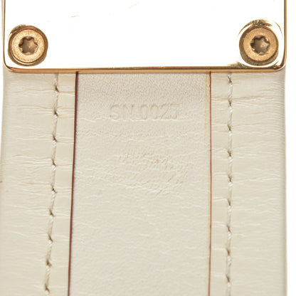 Louis Vuitton Chèvre Suhali S Lock Bracelet M White 8 of 8