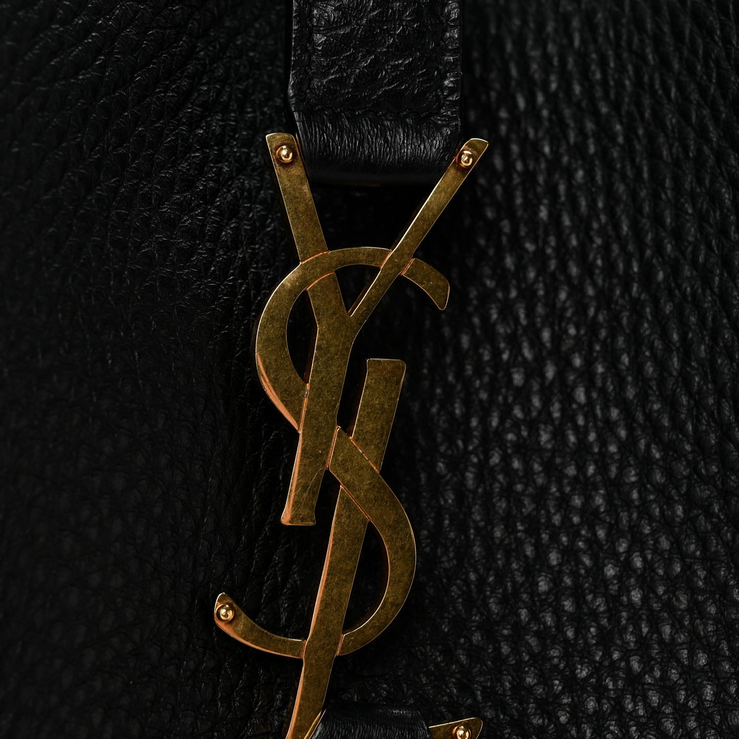 Grained Deerskin Bea Tote Black