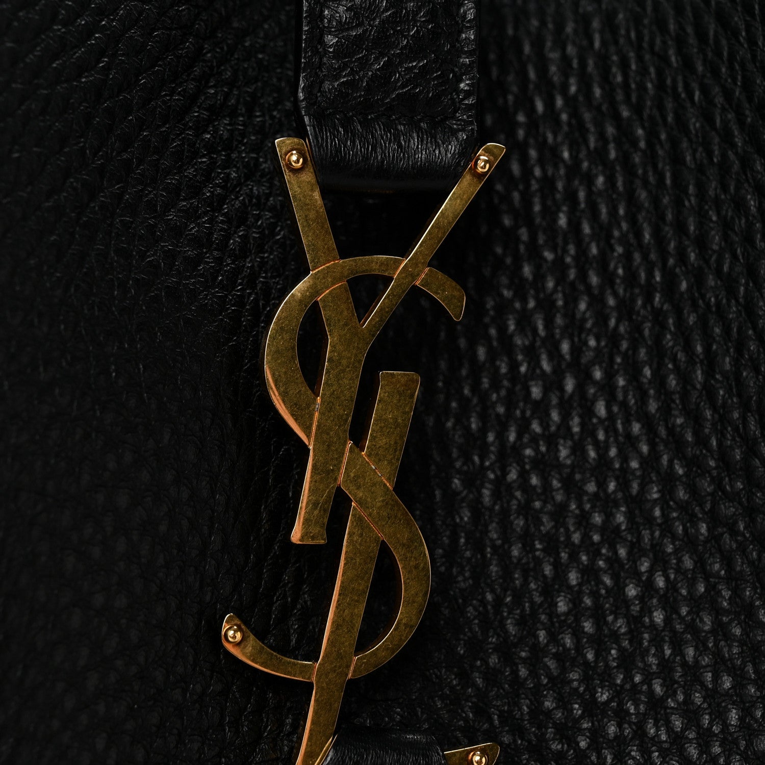 Saint Laurent Grained Deerskin Bea Tote Black 11 of 12
