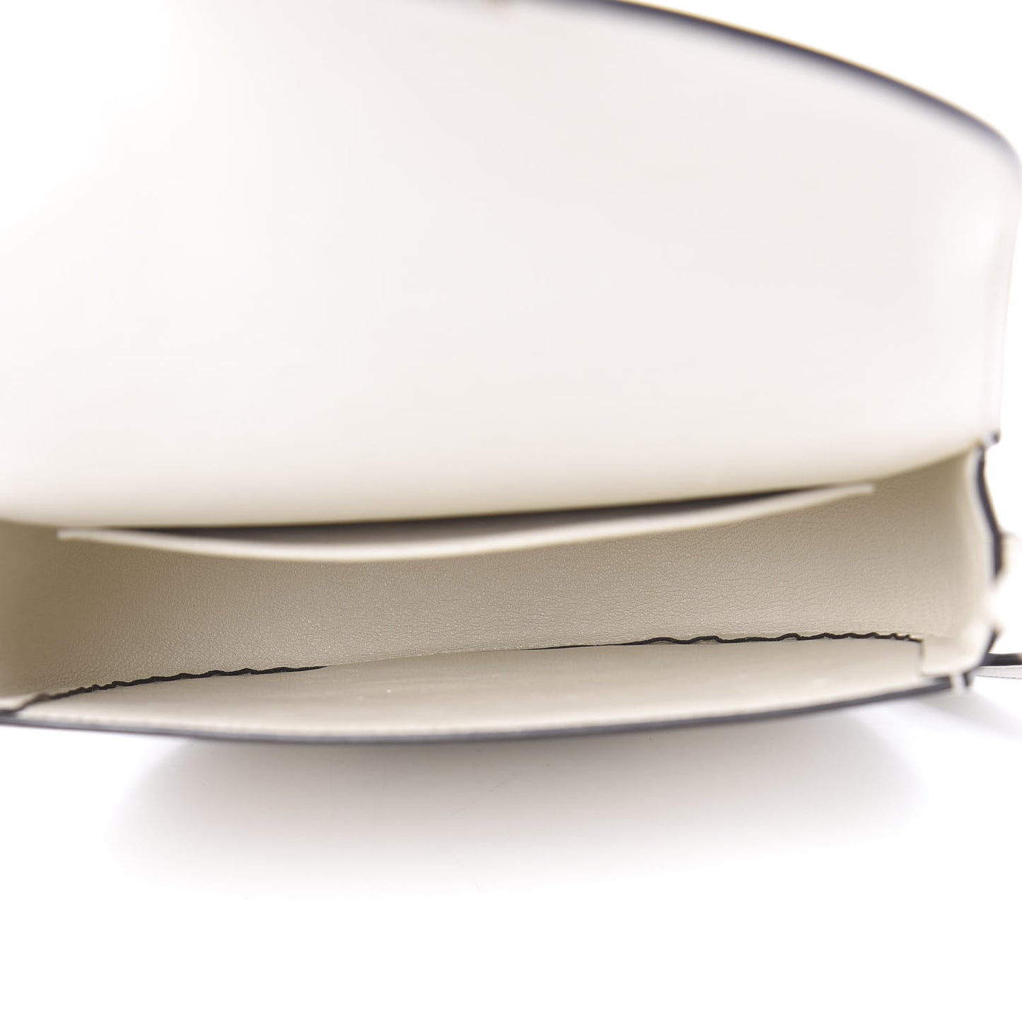Smooth Calfskin Small Trotteur White