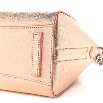 Givenchy Metallic Sugar Goatskin Mini Antigona Light Pink 10 of 11