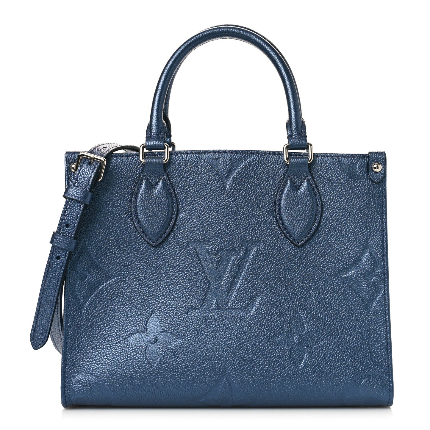 Metallic Empreinte Monogram Giant Onthego PM Navy Nacre