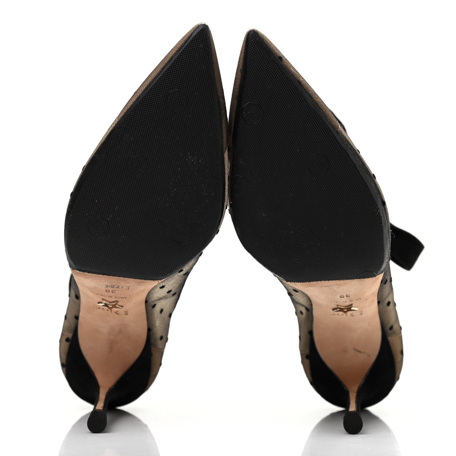 Christian Dior Suede Calfskin Lovely-D Ankle Wrap Pumps 39 Black 5 of 10