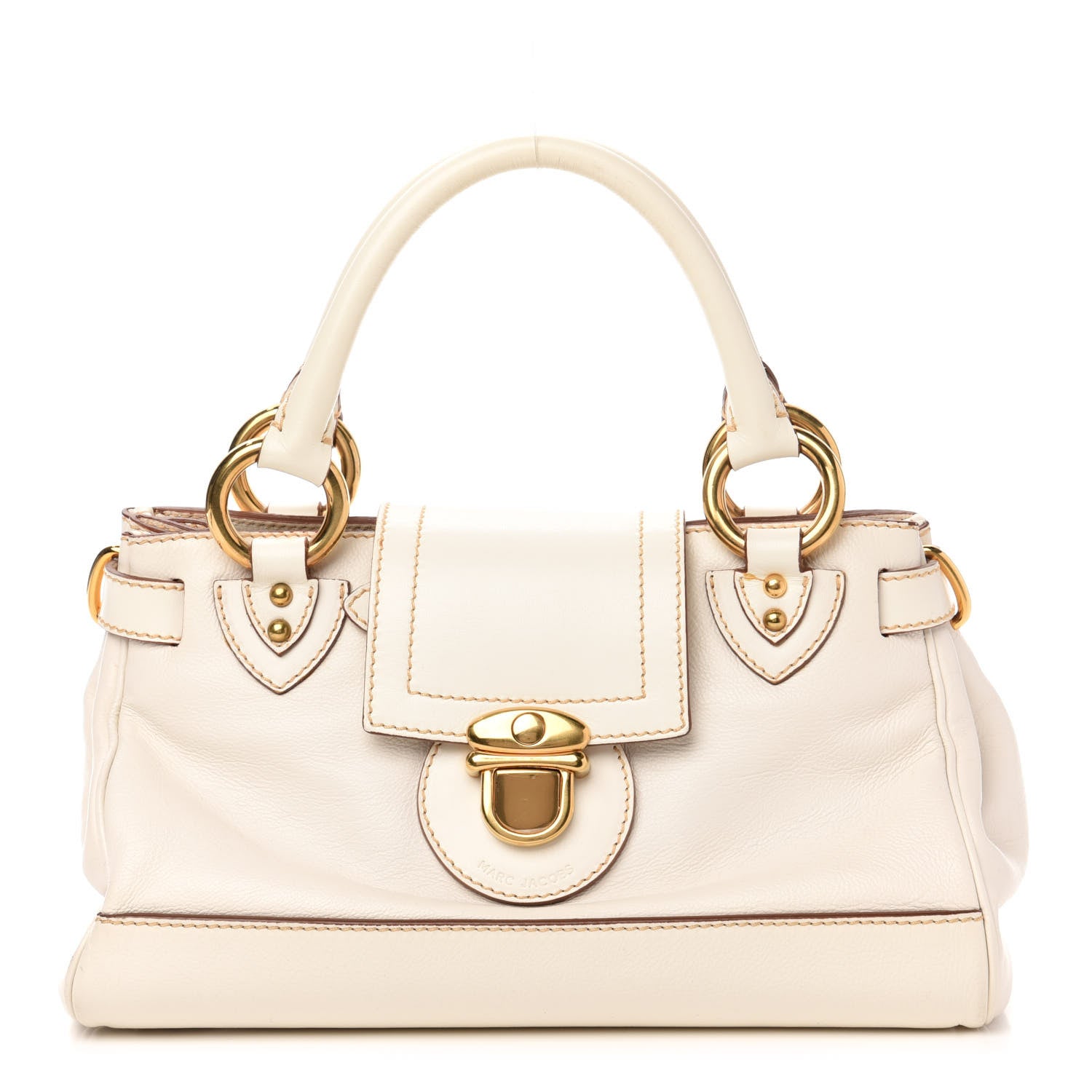 Marc Jacobs Calfskin Guinevere Satchel White 1 of 13