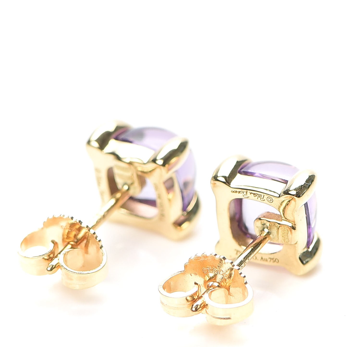 18K Yellow Gold Amethyst Paloma Picasso Sugar Stacks Earrings