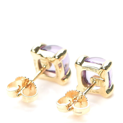 Tiffany 18K Yellow Gold Amethyst Paloma Picasso Sugar Stacks Earrings 3 of 6