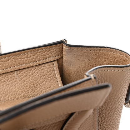 Celine Drummed Calfskin Nano Luggage Dune 17 of 20
