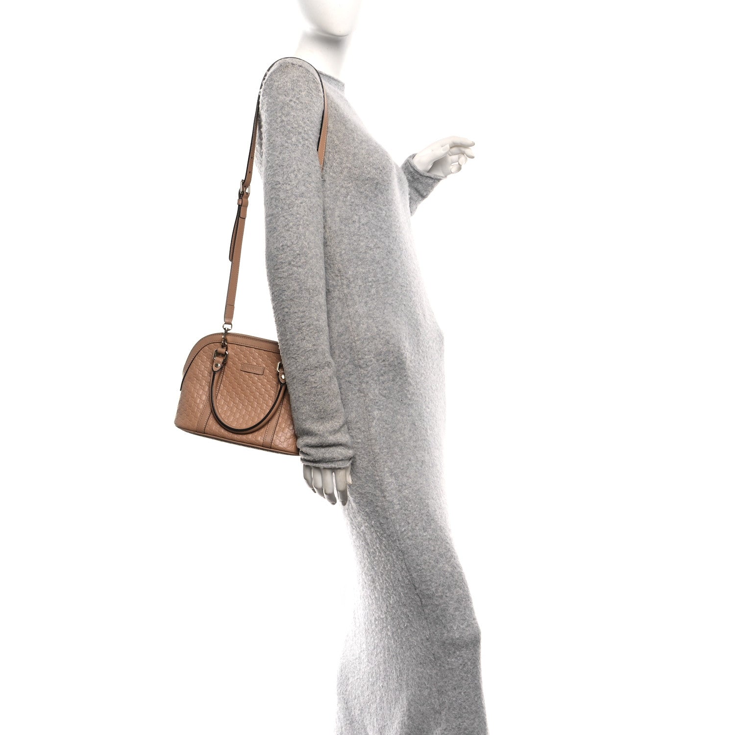 Gucci Soft Microguccissima Mini Dome Bag Camelia 2 of 10