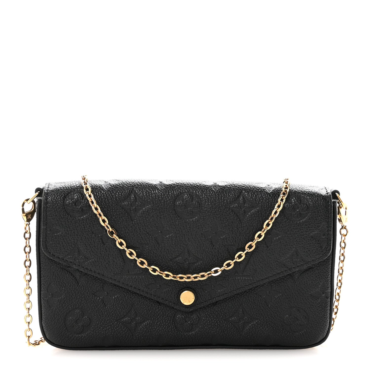 Louis Vuitton Empreinte Pochette Felicie Chain Wallet Black 1 of 11