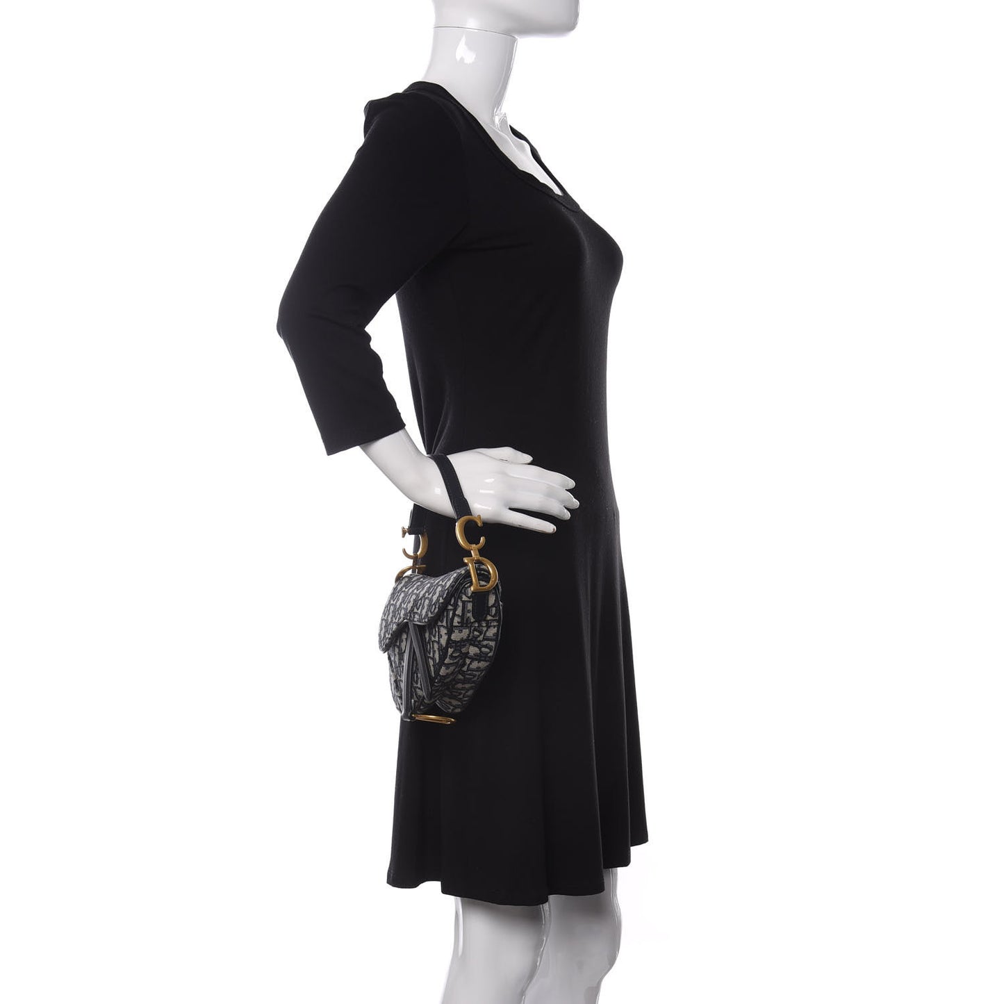 Oblique Mini Saddle Bag Blue