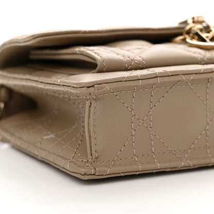 Christian Dior Lambskin Cannage Chain My Dior Daily Chain Pouch Powder Beige 9 of 10