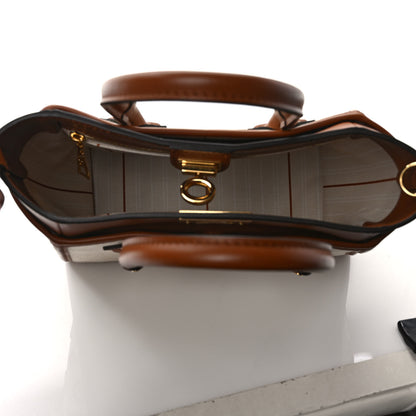 Louis Vuitton Canvas Calfskin Monogram On My Side PM Caramel Tan 5 of 8