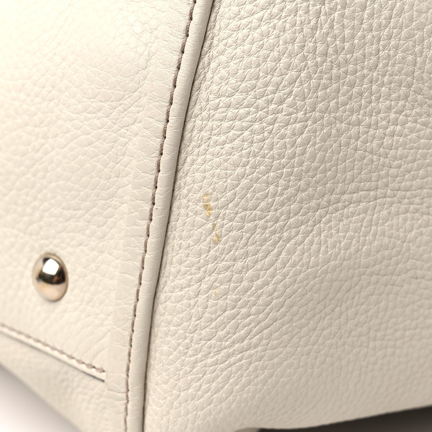 Gucci Pebbled Calfskin Large Soho Shoulder Bag Off White 13 of 19