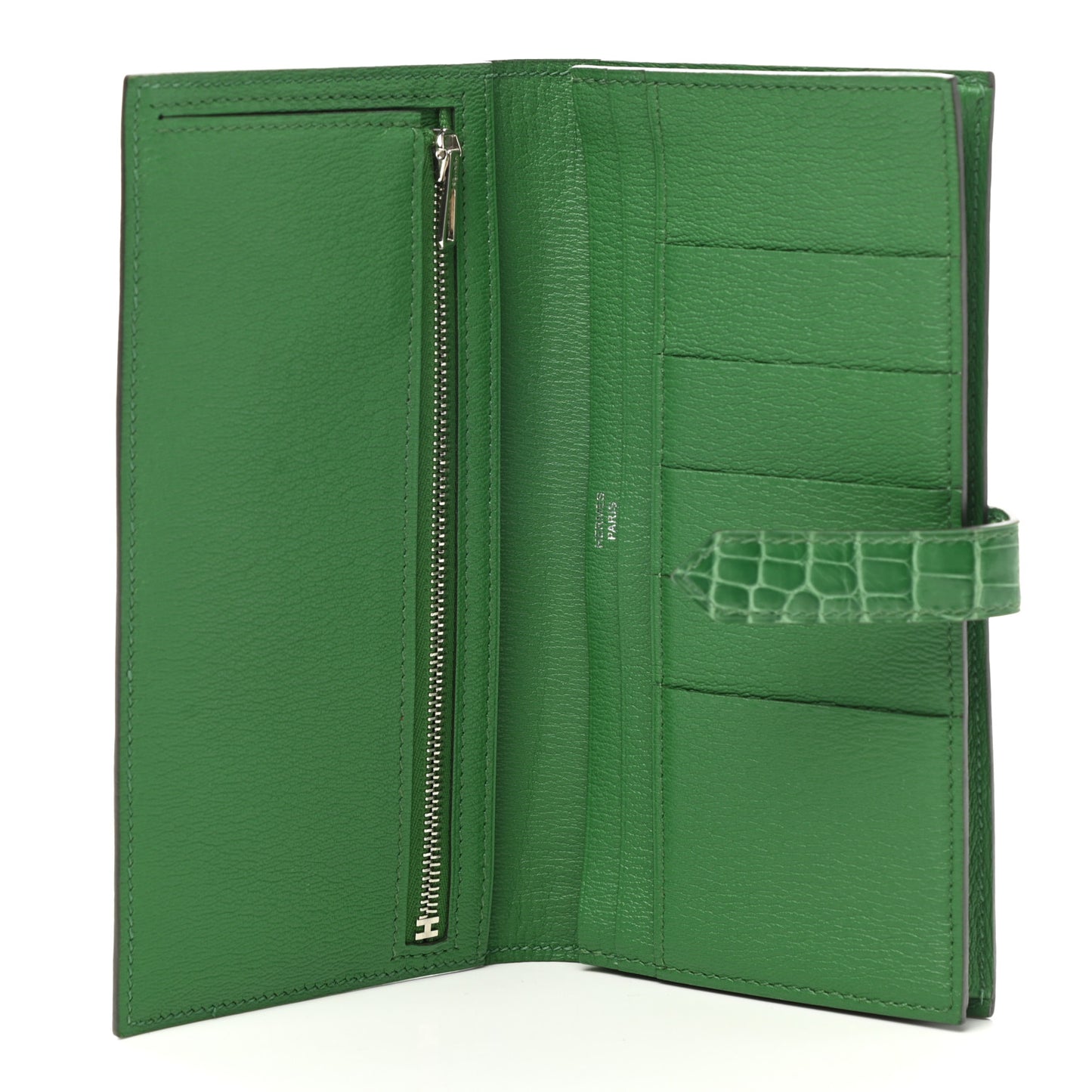Shiny Alligator Bearn Wallet Cactus