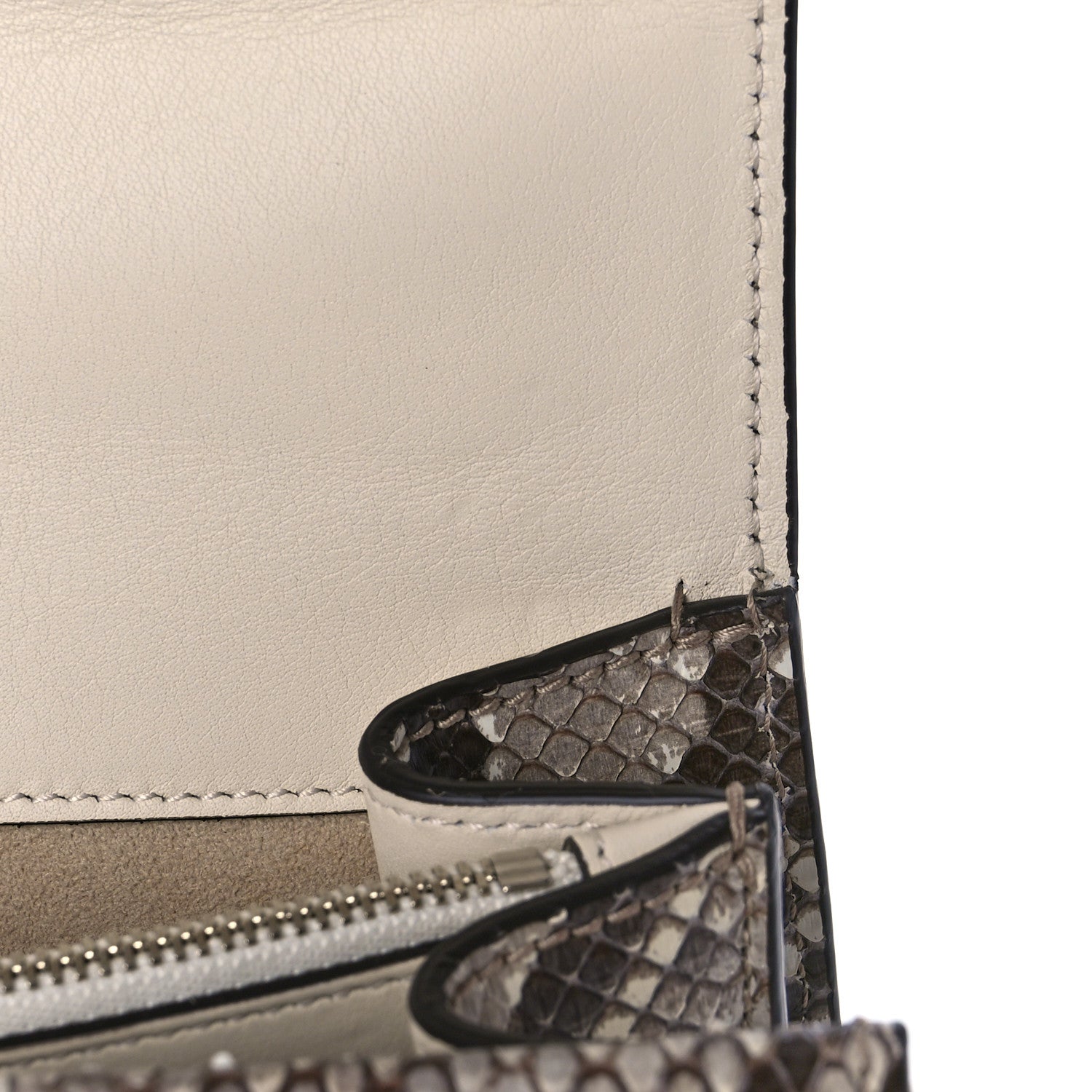 Gucci GG Supreme Monogram Snakeskin Flower Embroidered Medium Dionysus Shoulder Bag Beige Orange 11 of 11