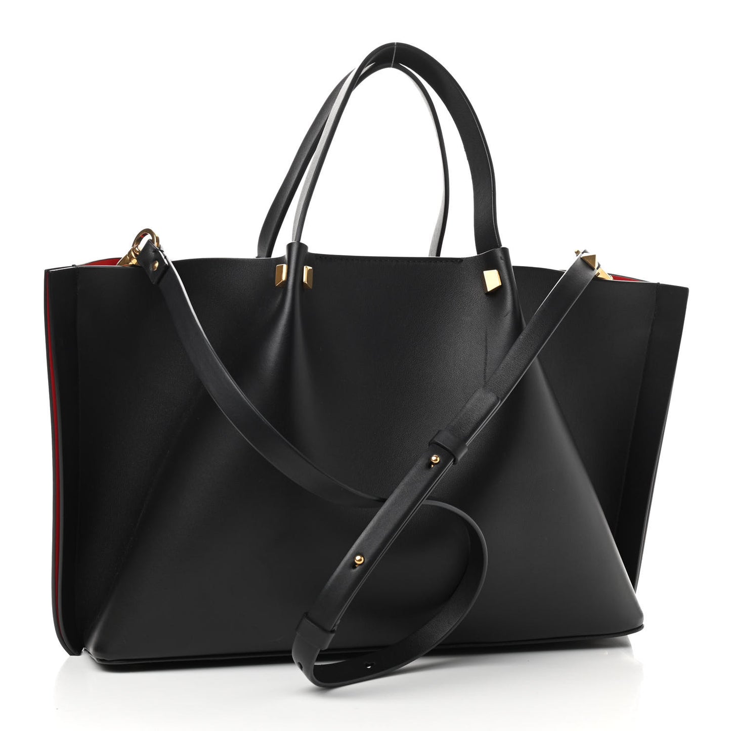 Nappa VLogo Medium Escape Tote Black
