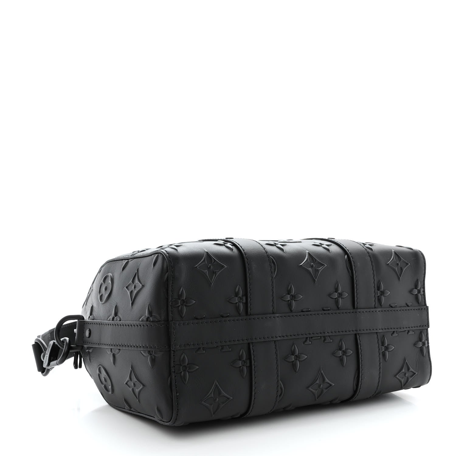 Louis Vuitton Monogram Seal City Keepall Black 4 of 9