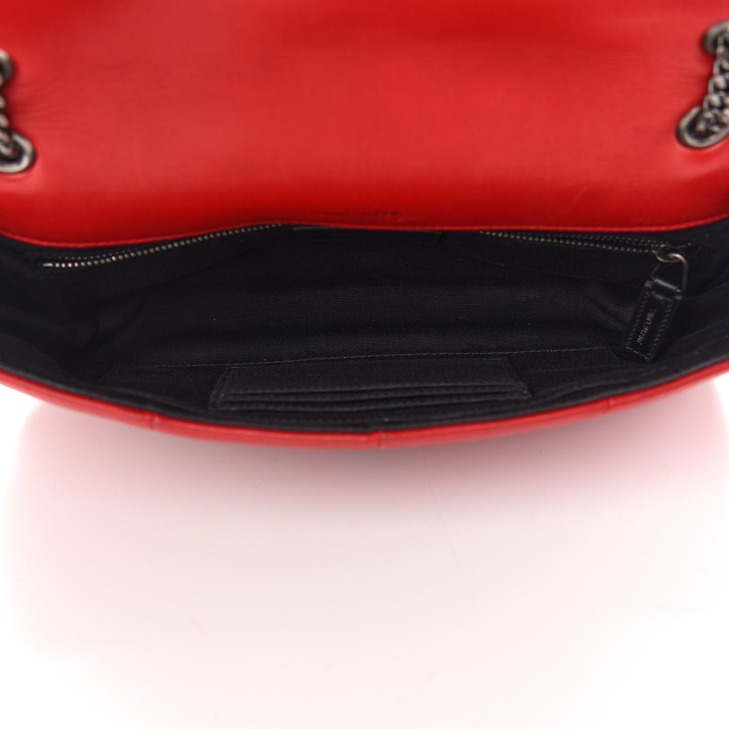 Lambskin Patchwork Monogram Medium Jamie Red