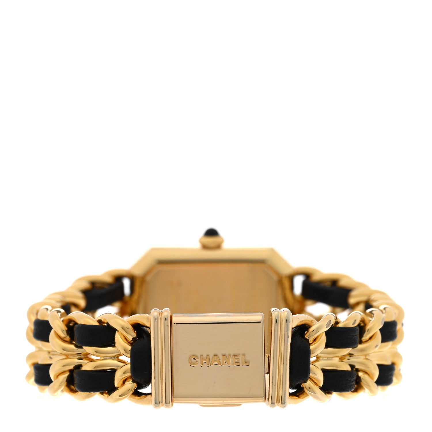 Chanel Stainless Steel Lambskin 20mm Chain Premiere Quartz Watch Gold 3 of 4