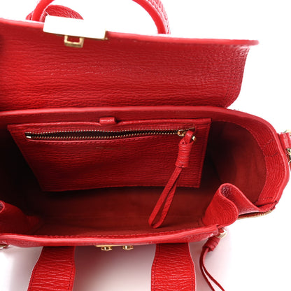 3.1 Phillip Lim Textured Calfskin Mini Pashli Satchel Red 5 of 9