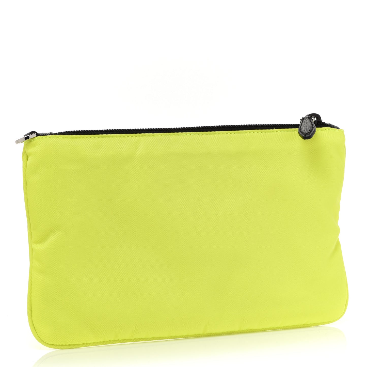 Tessuto Nylon Vela Flat Pouch Neon Yellow