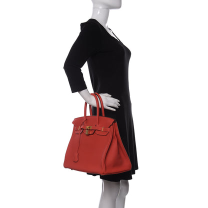 Hermes Togo Birkin 35 Rouge Pivoine 2 of 11