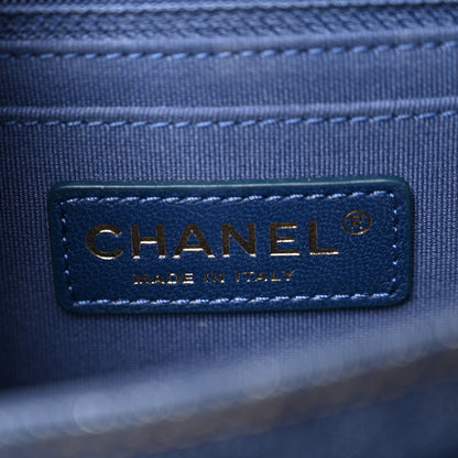 Chanel Denim Quilted Double You Mini Flap Blue 6 of 10