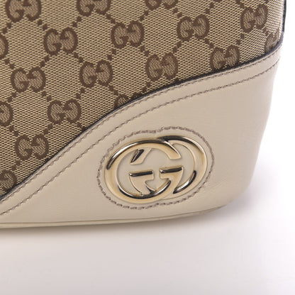Gucci Monogram Medium New Britt Hobo Off White 14 of 18